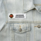 Name des Feuerwehrhelms Namensschild (Beispiel)