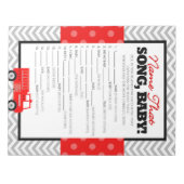 Name des Feuerwehrwagens, das Song-Duschspiel - 40 Notizblock (Vorderseite)