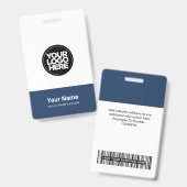 Name des Firmenlogos Bar Ausweis (Vorder- & Rückseite)