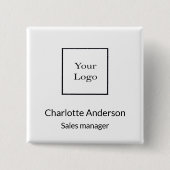 Name des Firmenlogos Button (Vorderseite)