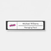 Name des Firmenlogos der Zollstelle Türschild (Vorderseite )