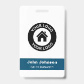 Name des Firmenlogos des Mitarbeiters Ausweis (Vorderseite)