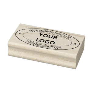 Name des Firmenlogos E-Mail Oval Rubber-Briefmarke Gummistempel