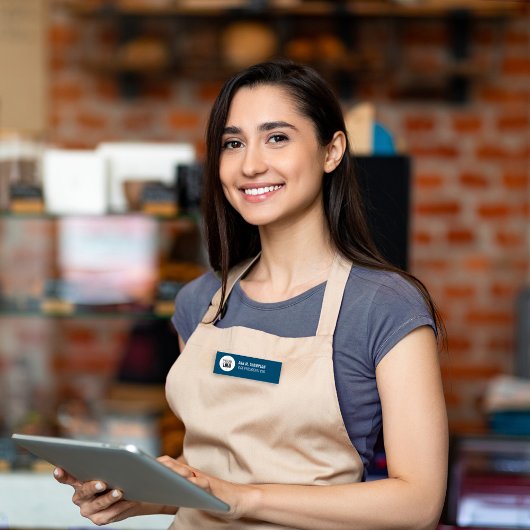 Name des Firmenlogos Mitarbeiter Namensschild