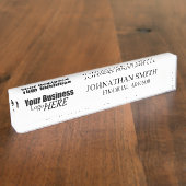 Name des Firmenlogos Namensplakette (Seite)