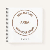 Name des Firmenlogos Notizblock (Vorderseite)