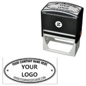 Name des Firmenlogos oder Oval-Briefmarke des benu Permastempel (Beispiel)