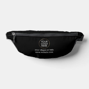 Name des Firmenlogos Slogan Black Bauchtasche