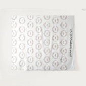 Name des Firmenlogos Weiße Foto Hintergrund Wandteppich (Vorderseite (Horizontal))