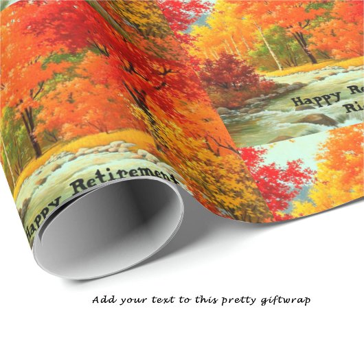 Name des Fischfangs im Herbst des Ruhestands Geschenkpapier