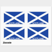 Name des Flaggenlandes, scotland Rechteckiger Aufkleber (Blatt)