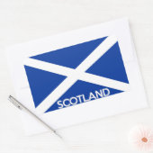 Name des Flaggenlandes, scotland Rechteckiger Aufkleber (Umschlag)