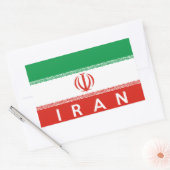 Name des Flaggennamens des Landes Rechteckiger Aufkleber (Umschlag)