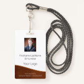 Name des Foto-ID-Bar des Mitarbeiters Ausweis (Vorderseite mit Schlüsselband)