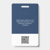 Name des Foto Qr-Bar-Logos für benutzerdefinierte  Ausweis (Rückseite)