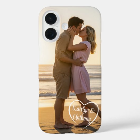 Name des Fotos "Couple Liebe Heart" Case-Mate iPhone Hülle (Rückseite)