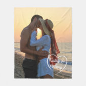 Name des Fotos "Couple Liebe Heart" Fleecedecke (Vorderseite)