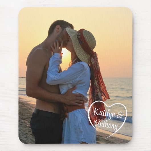 Name des Fotos "Couple Liebe Heart" Mousepad (Vorne)