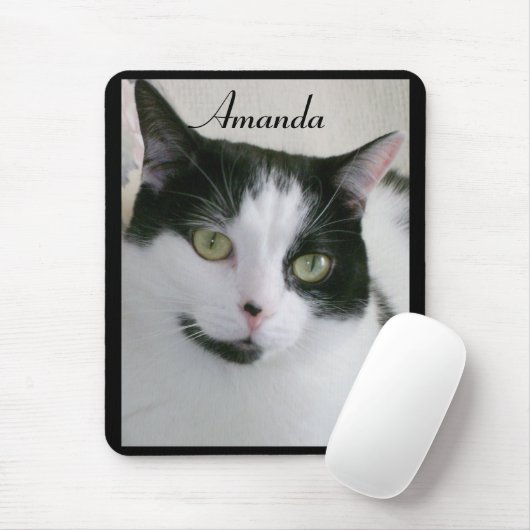 Name des Fotos der Katze Mousepad (Mit Mouse)