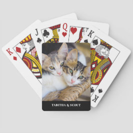 Name des Fotos der Katze Spielkarten