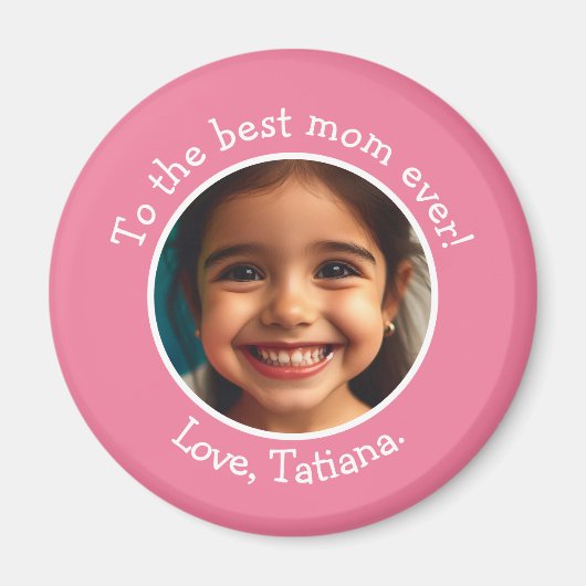 Name des Fotos der personalisierten Mutter Magnet (Vorne)