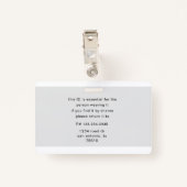 Name des Fotos des Mitarbeiter-Bar Ausweis (Rückseite mit Klammer)