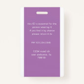 Name des Fotos des Mitarbeiter-Bar Ausweis (Rückseite)