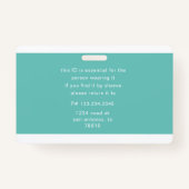 Name des Fotos des Mitarbeiter-Bar Ausweis (Rückseite)