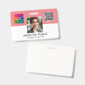 Name des Fotos des Mitarbeiters hier QR-Code Firme Ausweis (Vorder- & Rückseite)