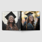 Name des Fotos eines Abschlusses mit Elegant Gästebuch (Voll)