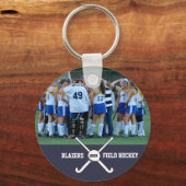 Name des Fotos für das Field Hockey Team Schlüsselanhänger (Rückseite)