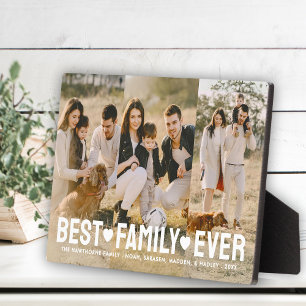 Name des Fotos für die beste Familie je Collage Fotoplatte