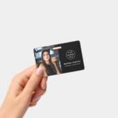 Name des Fotos für die schwarze ID-Karte, QR-Code Ausweis (Handheld)