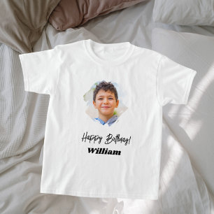 Name des Fotos Geburtstagsjunge T-Shirt