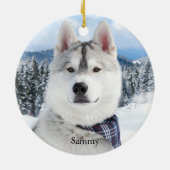 Name des Fotos Keramik Ornament (Hinten)