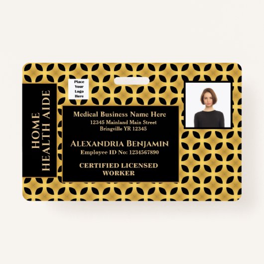 Name des Fotos Logo-Bar-ID des Mitarbeiters Ausweis (Vorderseite)