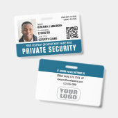 Name des Fotos mit dem Logo "Custom Security Guard Ausweis (Vorder- & Rückseite)