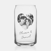 Name des Fotos oder benutzerdefinierter Text Dosenglas (Vorderseite)