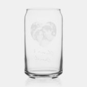 Name des Fotos oder benutzerdefinierter Text Dosenglas (Rückseite)