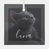 Name des Fotos Ornament Aus Glas (Vorderseite)