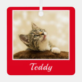 Name des Fotos Ornament Aus Metall (Vorderseite)