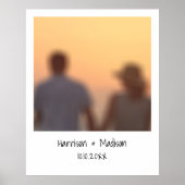 Name des Fotos Retro Instant Poster (Vorne)