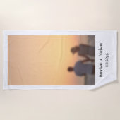 Name des Fotos Retro Instant Strandtuch (Vorderseite)