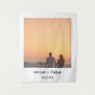 Name des Fotos Retro Instant Wandteppich