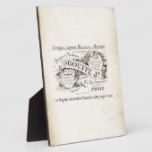 Name des französischen Departements Store Fotoplatte (Seite)