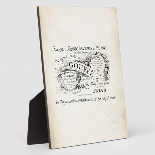 Name des französischen Departements Store Fotoplatte (Seite)