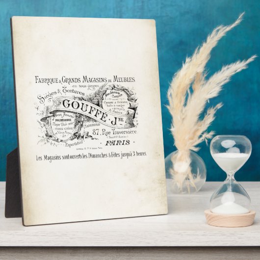 Name des französischen Departements Store Fotoplatte (Seite)