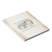 Name des französischen Departements Store Notizblock (angewinkelt)