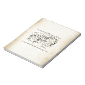 Name des französischen Departements Store Notizblock (Rotiert)