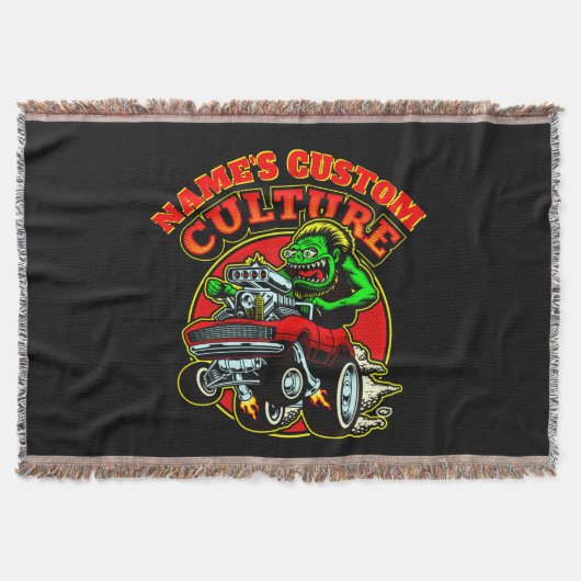 Name des Frisierten Autos Eigene Kultur Klassische Decke (Vorderseite)